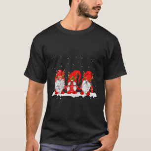 Three Nordic Gnomes Winter Swedish Elves T-Shirt