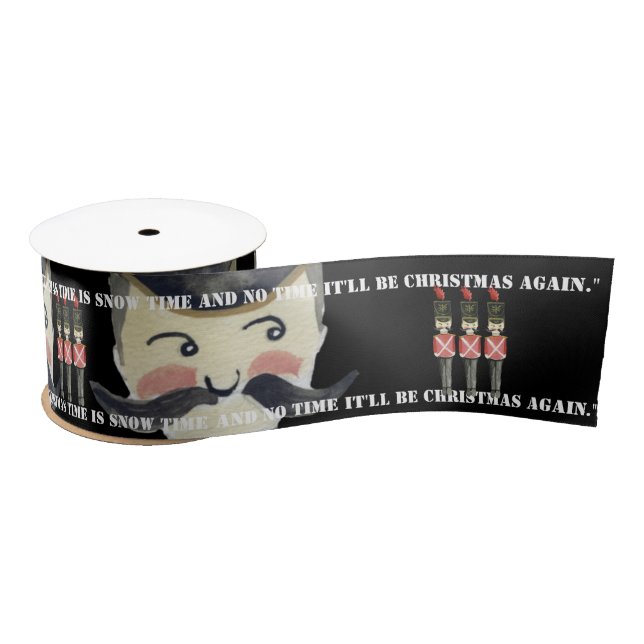 Three Nut Crackers Christmas Ribbon Satin Ribbon (Spool)