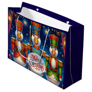 Three Nutcracker Geese Gift Bag
