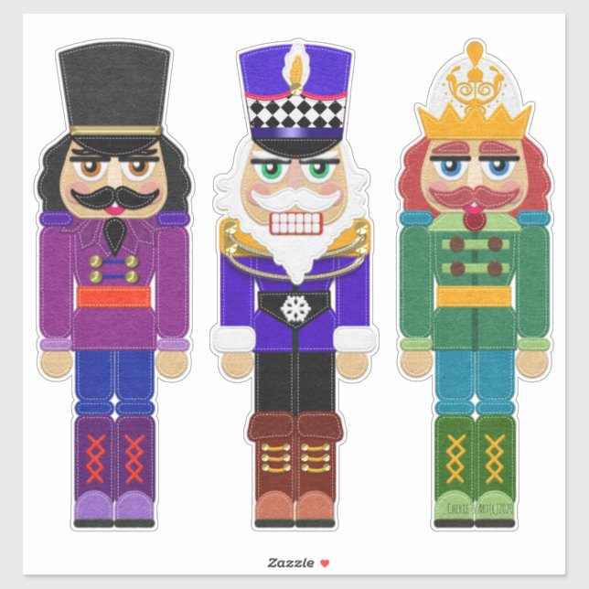 Three Nutcrackers | Christmas Decor (Sheet)