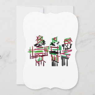 Three nutcrackers Christmas  Invitation