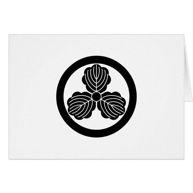 Three oak leaves(1) in circle (Front Horizontal)