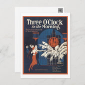 Three O'Clock in the Morning Songbook Cover Postcard (Front/Back)