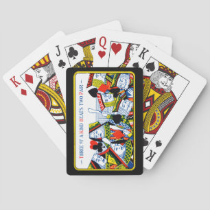 Three of a kind playing cards