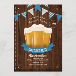 Three Oktoberfest Beers Invitation