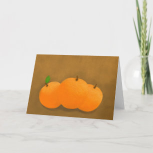 Three Oranges Card