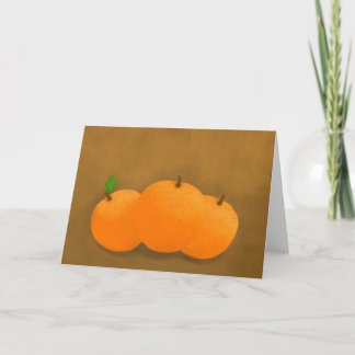 Three Oranges Card