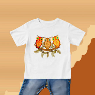 Three owls baby T-Shirt