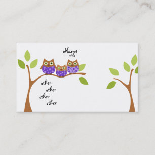 Three Owls Business Card