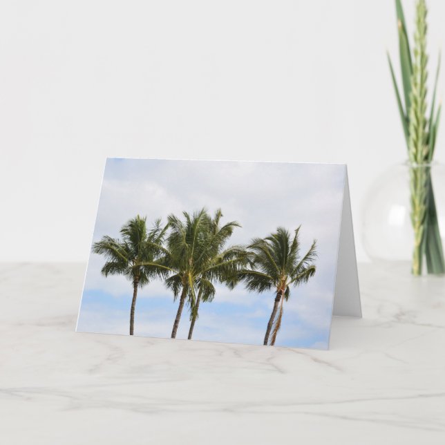 Three Palm Trees Card (Front)