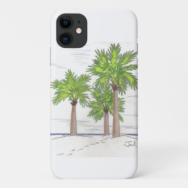 THREE PALMS iPhone 11 case (Back)