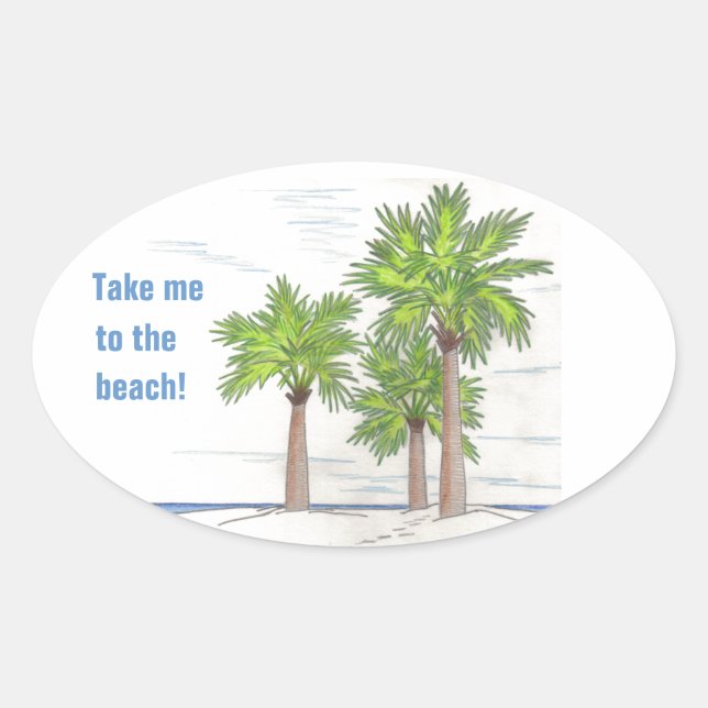 THREE PALMS stickers (4) (Front)