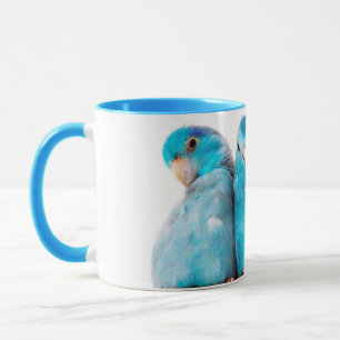 Three Parrots Pacific Blue Parrotlet Mug Cup Art