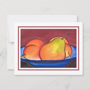 Three Pears Card