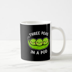 Three Peas In A D Cute Kawaii Funny  Coffee Mug