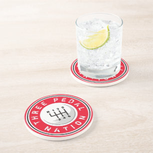 THREE PEDAL NATION COASTER
