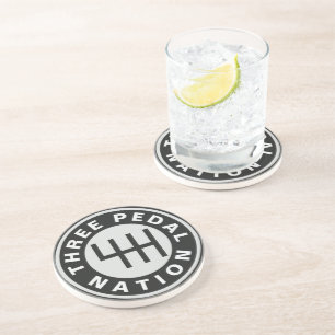 THREE PEDAL NATION COASTER