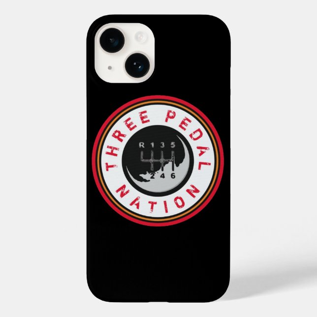THREE PEDAL NATION iPhone case (Back)