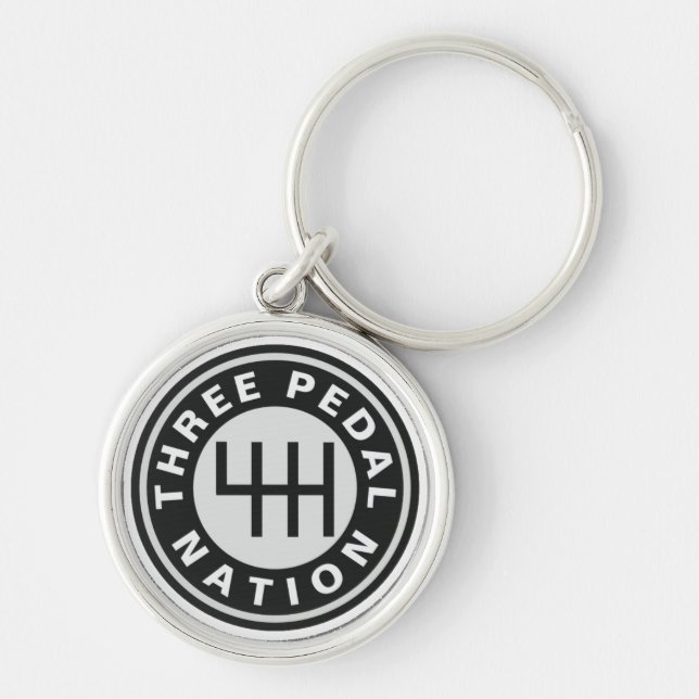 THREE PEDAL NATION Keychain (Front)