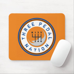 THREE PEDAL NATION MOUSE PAD
