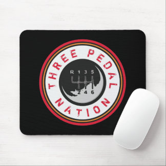 THREE PEDAL NATION MOUSE PAD
