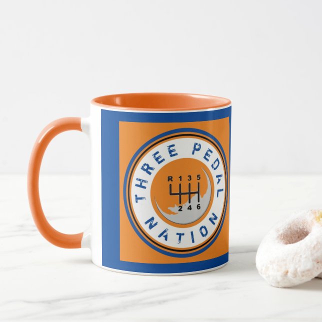 THREE PEDAL NATION Mug (With Donut)