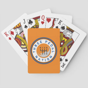THREE PEDAL NATION PLAYING CARDS