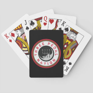 THREE PEDAL NATION PLAYING CARDS