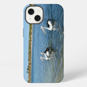 Three Pelicans Swimming, iPhone 13 Case