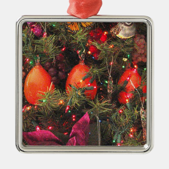 Three Persimmon Ornament Square (Front)