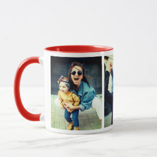 Three personal photos mug