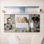 Three Photo Collage Family Desk Mat<br><div class="desc">Whether you're searching for a thoughtful gift or looking to personalise your own desk,  the Three Photo Collage Desk Mat is the perfect choice. Celebrate your family's bond by uploading your favourite three photos to this classic,  minimal template.  Decorate and infuse your workspace with love and cherished memories!</div>