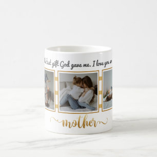 Three Photo Collage Mother's Day Gift Mug