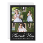 Three Photo Greenery First Communion Black