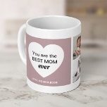 Three Photos and a Heart | Best Mum Ever Coffee Mug<br><div class="desc">This cute ands stylish mug features a heart that says "you are the best mum ever",  plus room for your names and three of your favourite personal photos. The perfect Mother's Day gift that will make her smile each time she reaches for her coffee!</div>