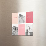 Three Photos | Happy Valentines Day Magnet<br><div class="desc">Three Photos | Happy Valentines Day</div>