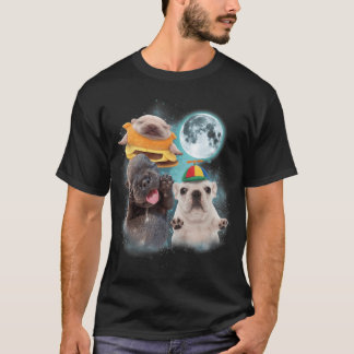 Three Pibble Moon Funny Pibble Meme for Men Women  T-Shirt