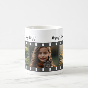 Three Picture Photo Roll Father's Day Coffee Mug