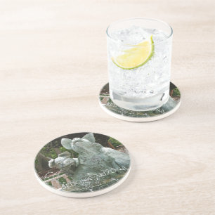 Three Piggy Fountain Coaster