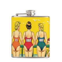 Three Pin-up Girls from Behind, Beach Humour, Funn