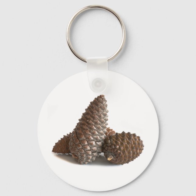 Three pinecones key ring (Front)