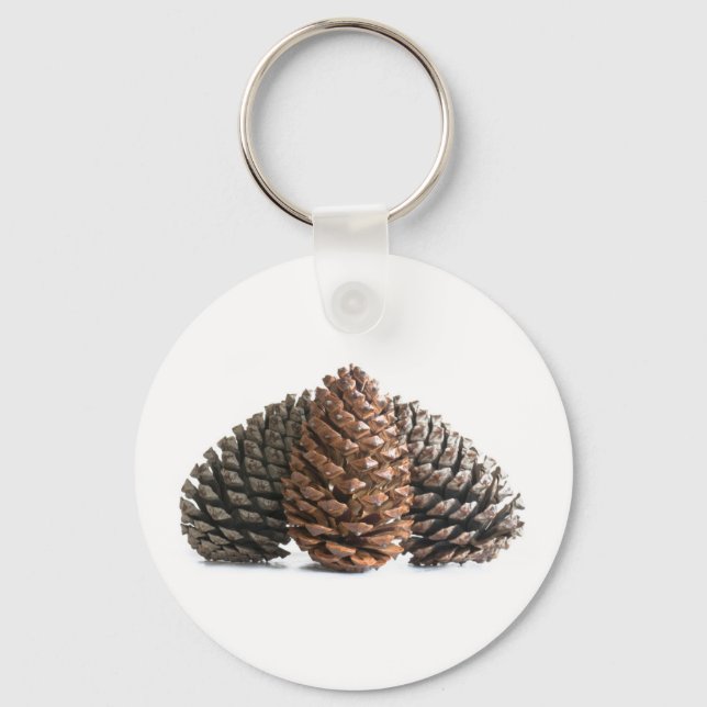 Three pinecones key ring (Front)