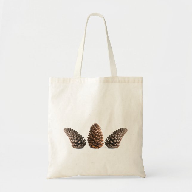 Three pinecones tote bag (Front)