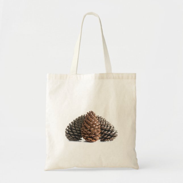 Three pinecones tote bag (Front)