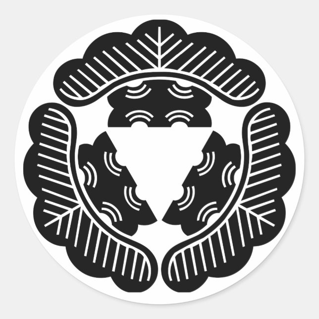 Three pines classic round sticker (Front)