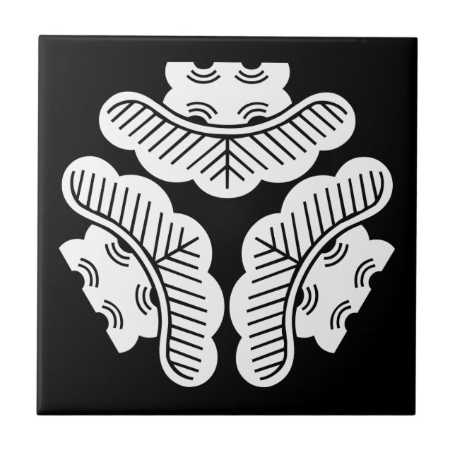 Three pines inward-facing ceramic tile (Front)