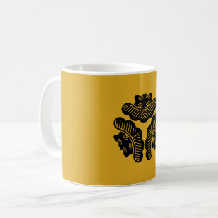 Three pines inward-facing coffee mug