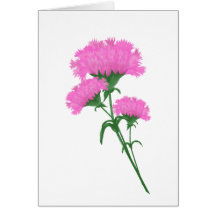 Three Pink Carnations Stationary any purpose