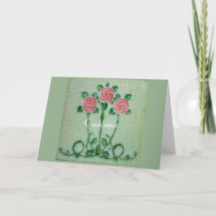 Three Pink Roses Thunder_Cove  Card