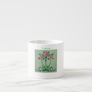 Three Pink Roses Thunder_Cove  Espresso Cup